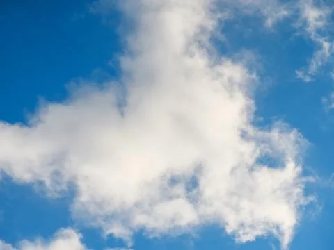 White light soft clouds against a sky Foto stock