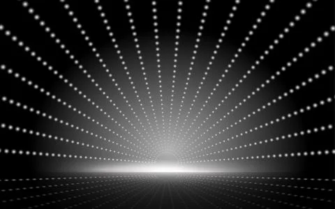 White light on the stage in the studio room Stock Illustration