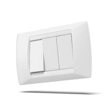 White light switch 库存插图