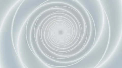 White light tunnel with spiraling patterns and bright lines Stock Footage 337413148