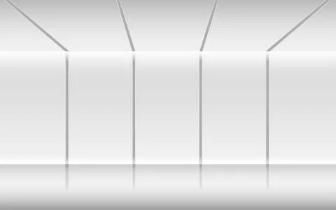 White light in the white studio room Stock-Illustration