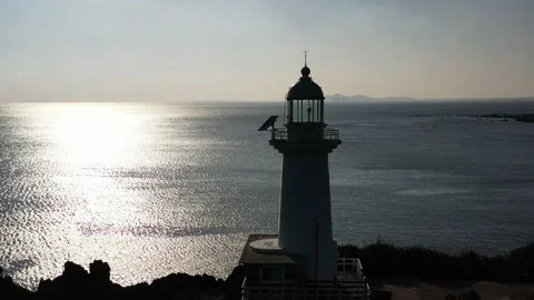 White Lighthouse Stock Footage 135279830