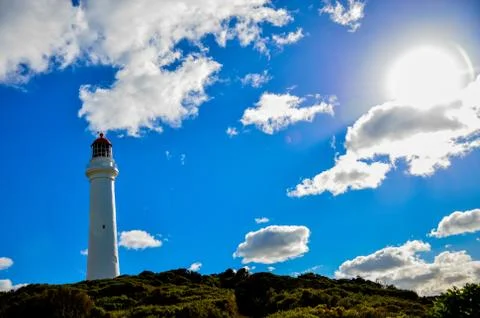 White lighthouse5 Stock Photos