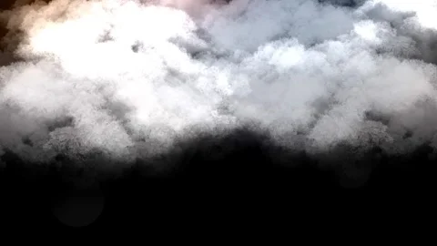 White Lights Filling Clouds Blinking Animation Night Sky 4K Overlay Stock Footage 289914354