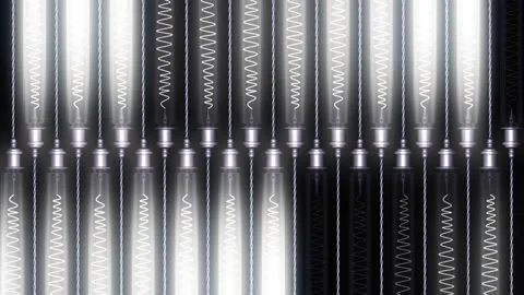 White Lights Flashing Panel Looped Video 스톡 동영상 154682226