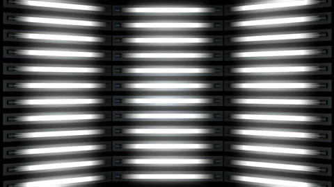 White Lights Flashing Panel Looped Video Stock Footage 155235113