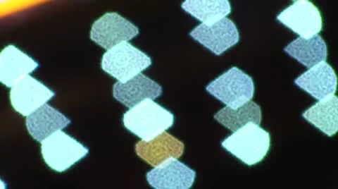 White Lights Soft Focus Stock Footage 11191637