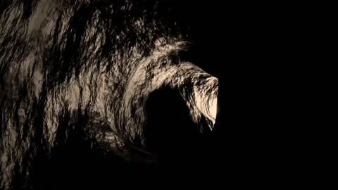 White Lights Tunnel Fast Motion Loop Stock-Footage 219228196