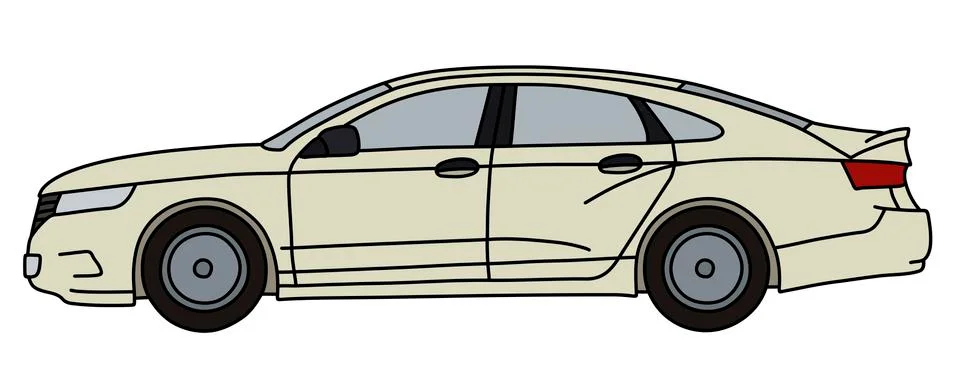 The white limousine Stock Illustration