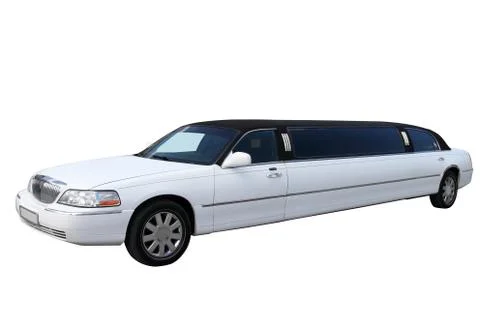 White limousine Stock Photos