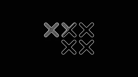 White line Adjustable embroidery hoop icon isolated on black background. Thread Stock Footage 203336959