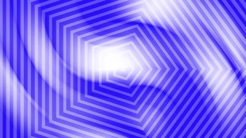 White line animation on blue background, geometric data and business loop Video stock 310048215