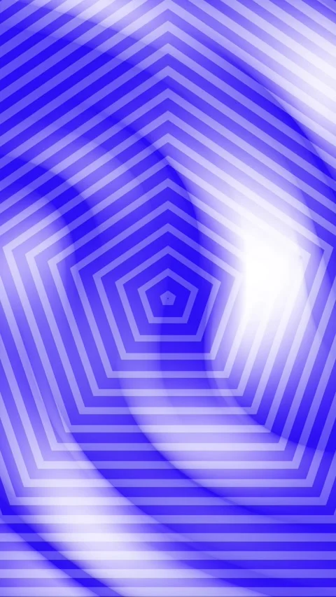 White line animation on blue background. Abstract geometric animation, Stock Footage 313089904