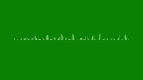 White line audio wave, 4k sound spectrum on green screen background, animat.. 스톡 동영상 346164219