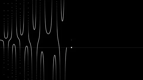 The white line. Black background. An abstract composition. Stock Footage 274787260