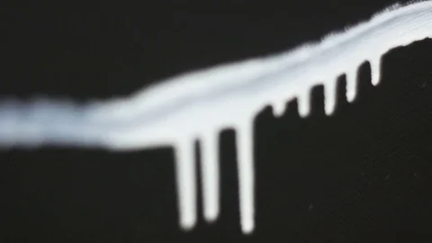 White line on black canvas Video stock 80996745