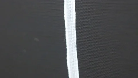 White line on black canvas Video stock 80997036