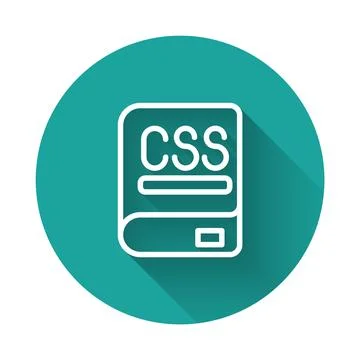 White line Books about programming icon isolated with long shadow backgroun.. Illustrazione stock