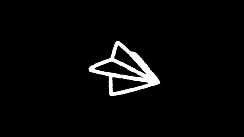 White line construction icon isolated on a black background. 스톡 동영상 277125386
