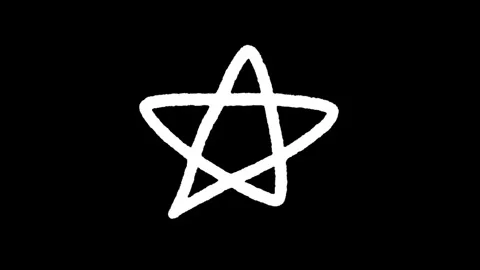 White line construction icon isolated on a black background. Elements shape.. Stock Footage 277274048