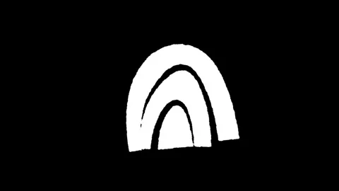 White line construction icon isolated on a black background. Elements shape.. Stock Footage 277274050