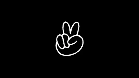 White line construction icon isolated on a black background. Elements shape.. Stock Footage 277274057