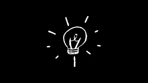 White line construction icon isolated on a black background. Elements shape.. Stock Footage 277274080