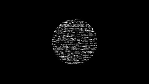 White line construction icon isolated on a black background. Elements shape.. Stock Footage 277274115