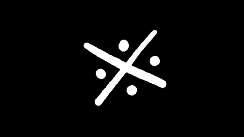 White line construction icon isolated on a black background. Elements shape.. Stock Footage 277274127