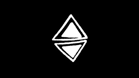 White line construction icon isolated on a black background. Elements shape.. Stock Footage 277274128