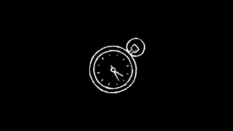 White line construction icon isolated on a black background. Elements shape.. Stock Footage 277274131