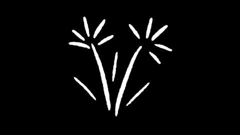 White line construction icon isolated on a black background. Elements shape.. Stock Footage 277274145