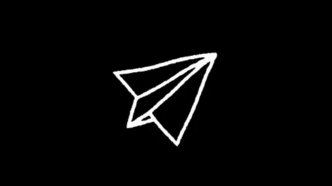 White line construction icon isolated on a black background. Elements shape.. Stock Footage 277274147