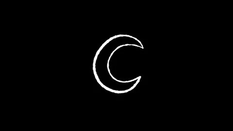 White line construction icon isolated on a black background. Elements shape.. Stock Footage 277274168