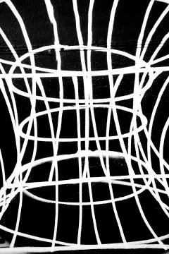 White line on dark background Foto stock