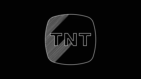 White line Detonate dynamite bomb stick icon isolated on black background. Time Stock Footage 203642706
