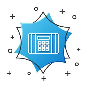 White line Detonate dynamite bomb stick icon isolated on white background. Time イラスト素材