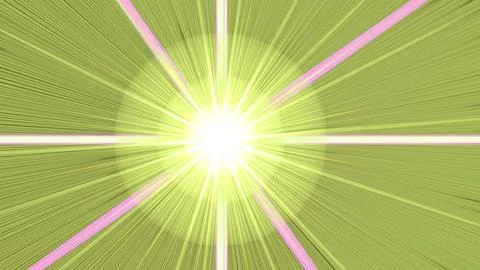 White Line Flare Overlay Stock Illustration