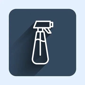 White line Garden sprayer for water, fertilizer, chemicals icon isolated wi.. Stock Illustration