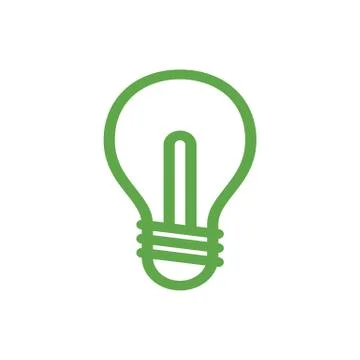 White line Light bulb with concept of idea icon isolated on white background. Stock Illustration