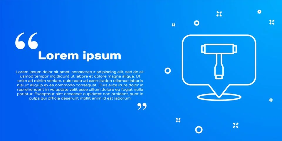 White line Multi-Function All-In-One portable skate tool T-tool for skateboard Stock Illustration