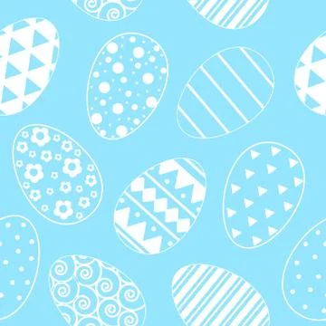 White line pattern on blue background Stock Illustration