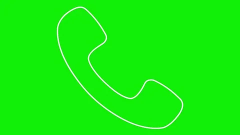 White line phone green Stock Footage 252196840