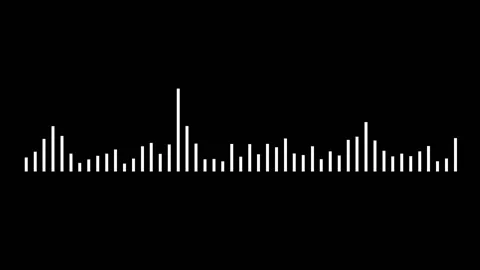 White line sound waveform Stock Footage 237084782