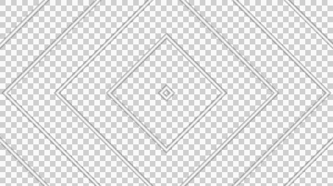 White line square with alpha  Stock Footage 46014241