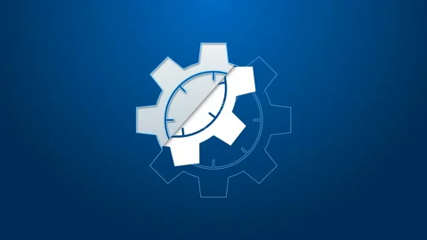 White line Web analytics information and development website statistic icon 스톡 동영상 144298918