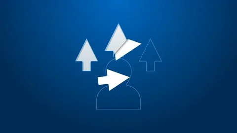 White line Web design and front end development icon isolated on blue background Stock Footage 155543408