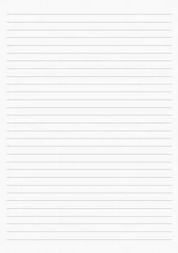 White Lined Paper Stock Illustration