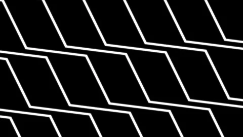 White lines on black background create geometric pattern. Stock Footage 284164974