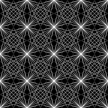 White lines on black background Stock Illustration